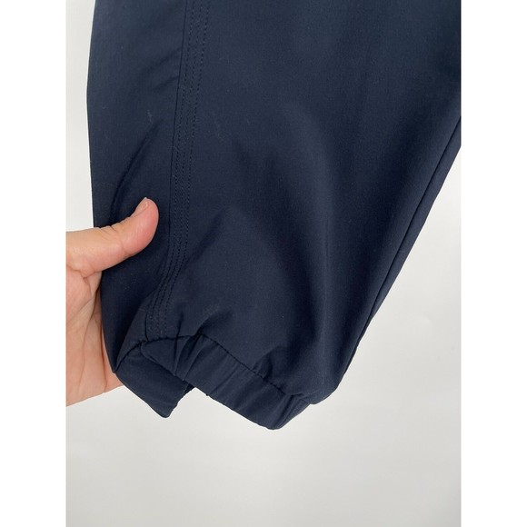 ATHLETA La Viva Navy Blue Crop Ruched Joggers Pants Lightweight Size 6 - Picture 4 of 8